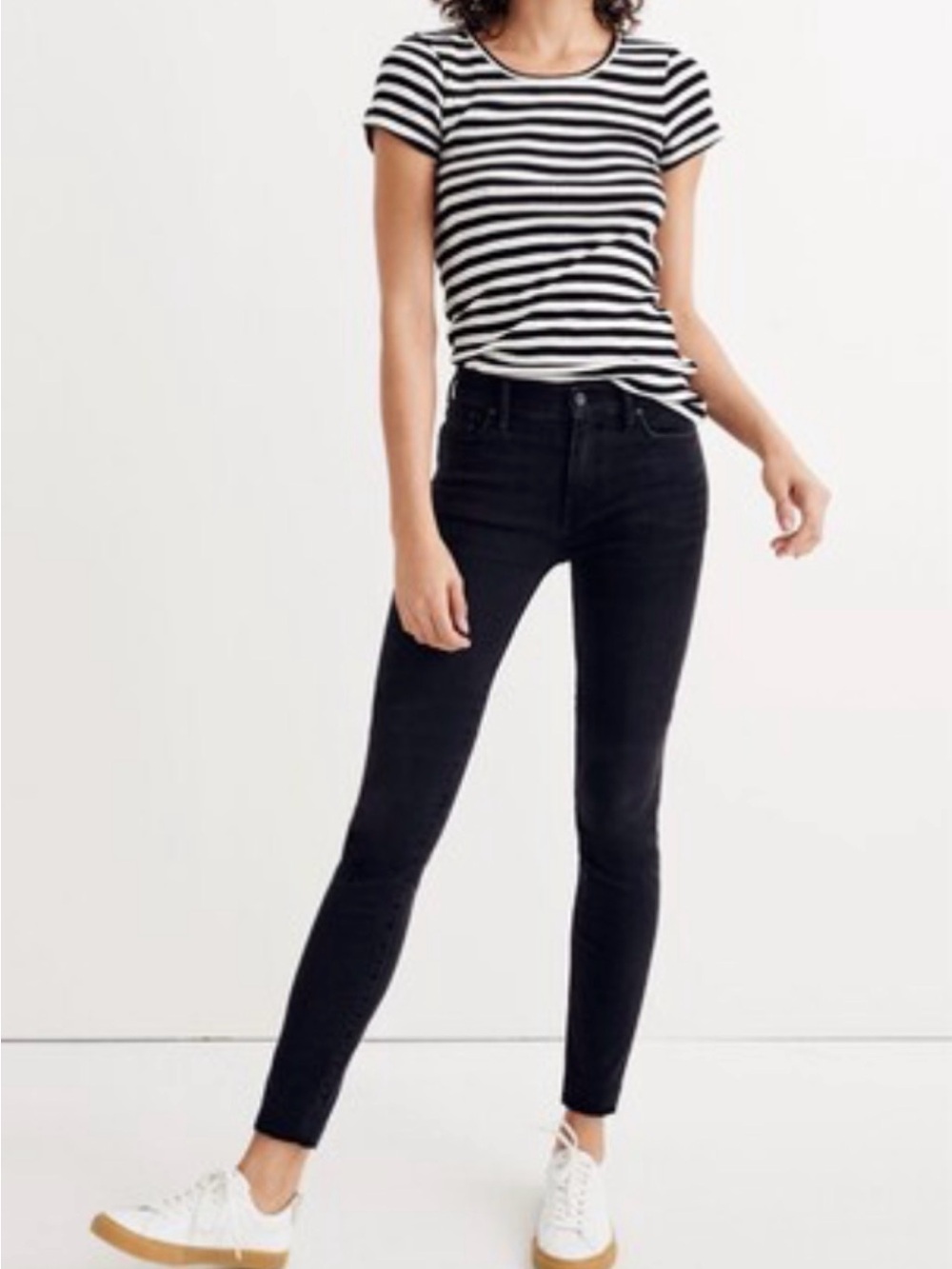 9” High-Rise Black Skinny Jeans - Women